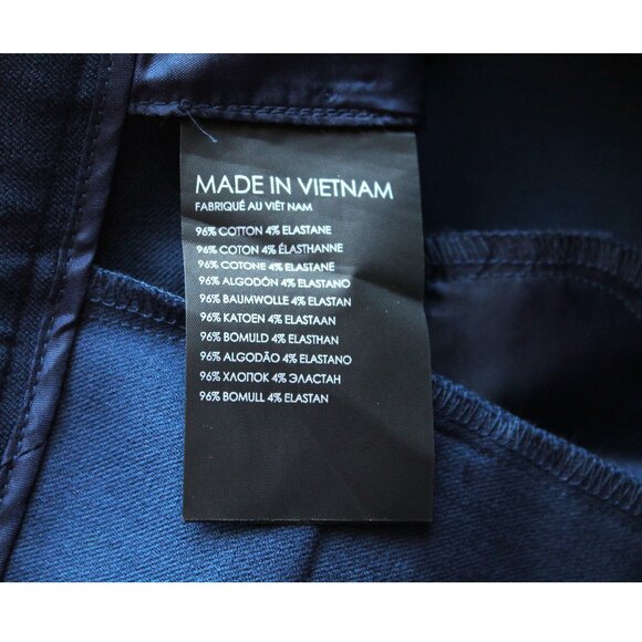 Club Monaco Classic Trouser 29" / Size 4 / Navy Blue Straight Work Career Pants - Picture 6 of 6